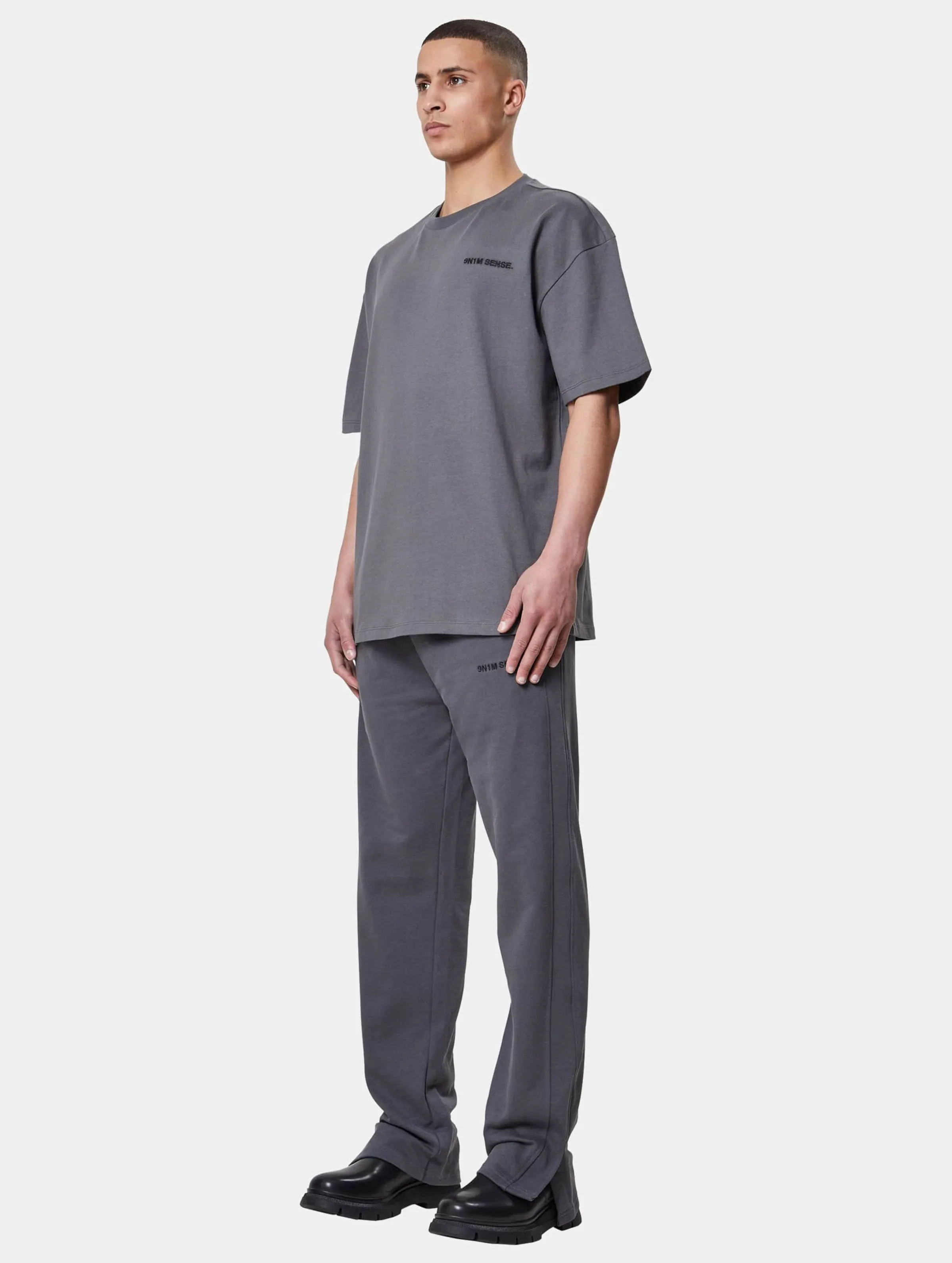 9N1M SENSE 9N1M Sense Essential Button Sweat Pants Dark