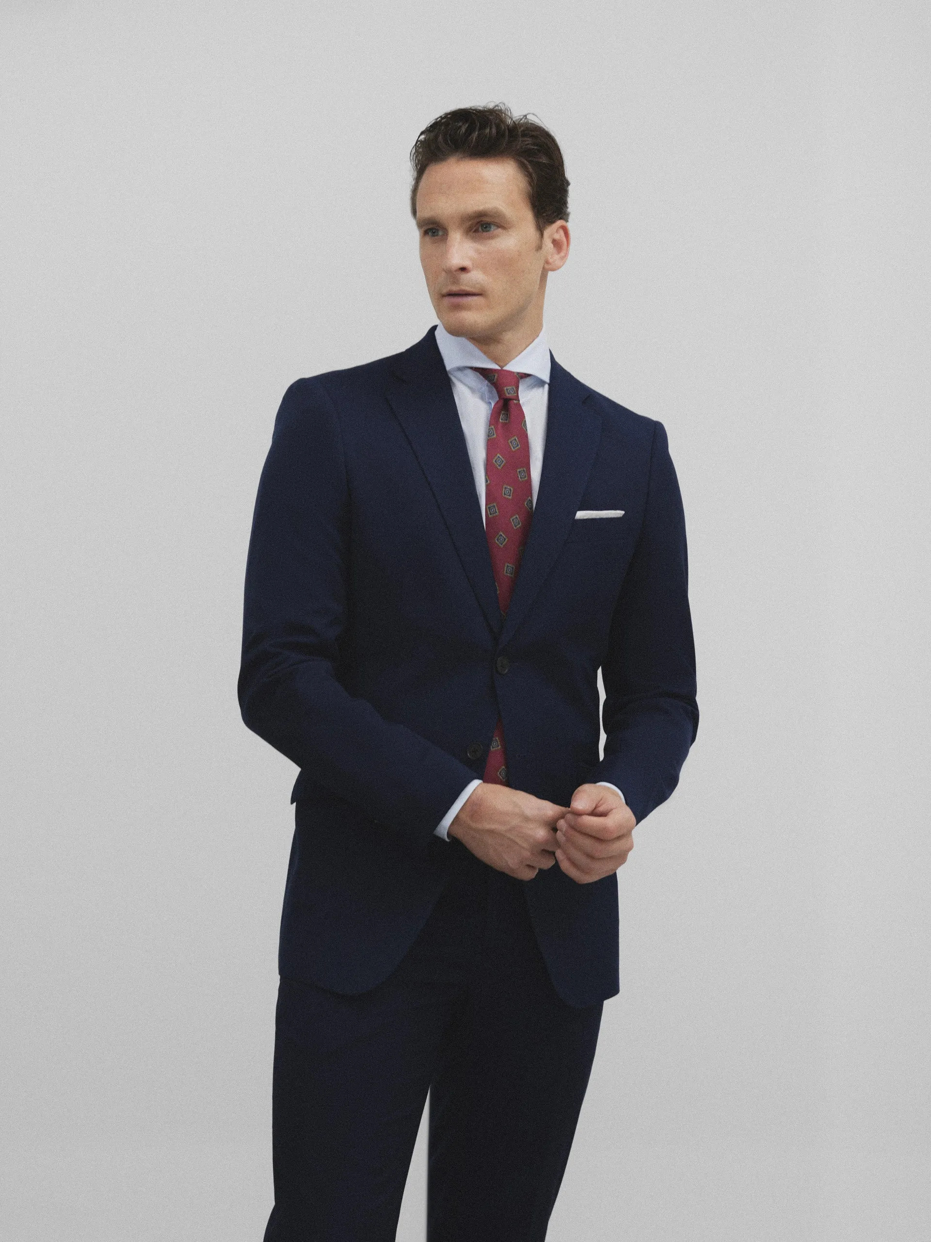 Americana traje essential azul medio