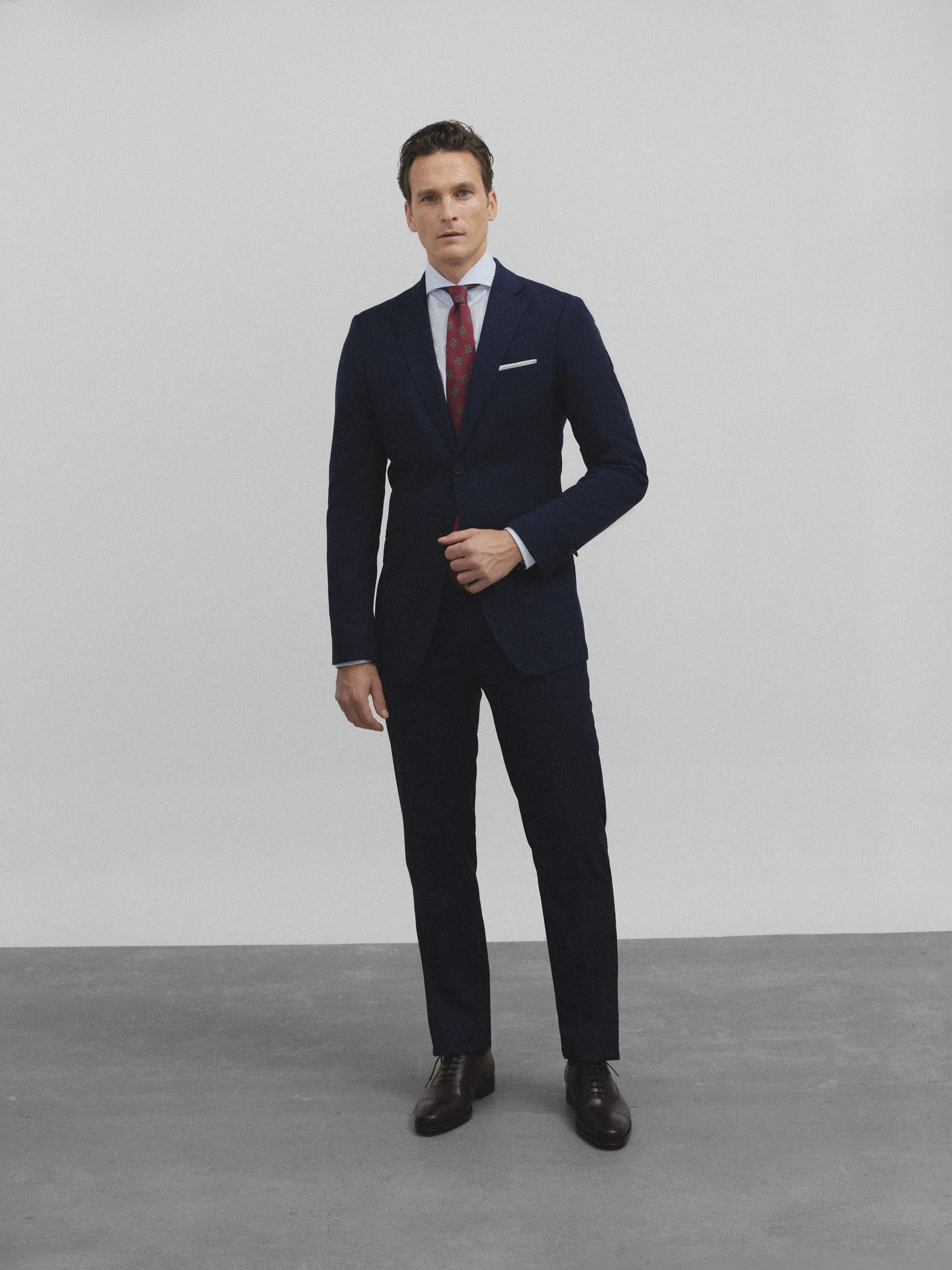 Americana traje essential azul medio