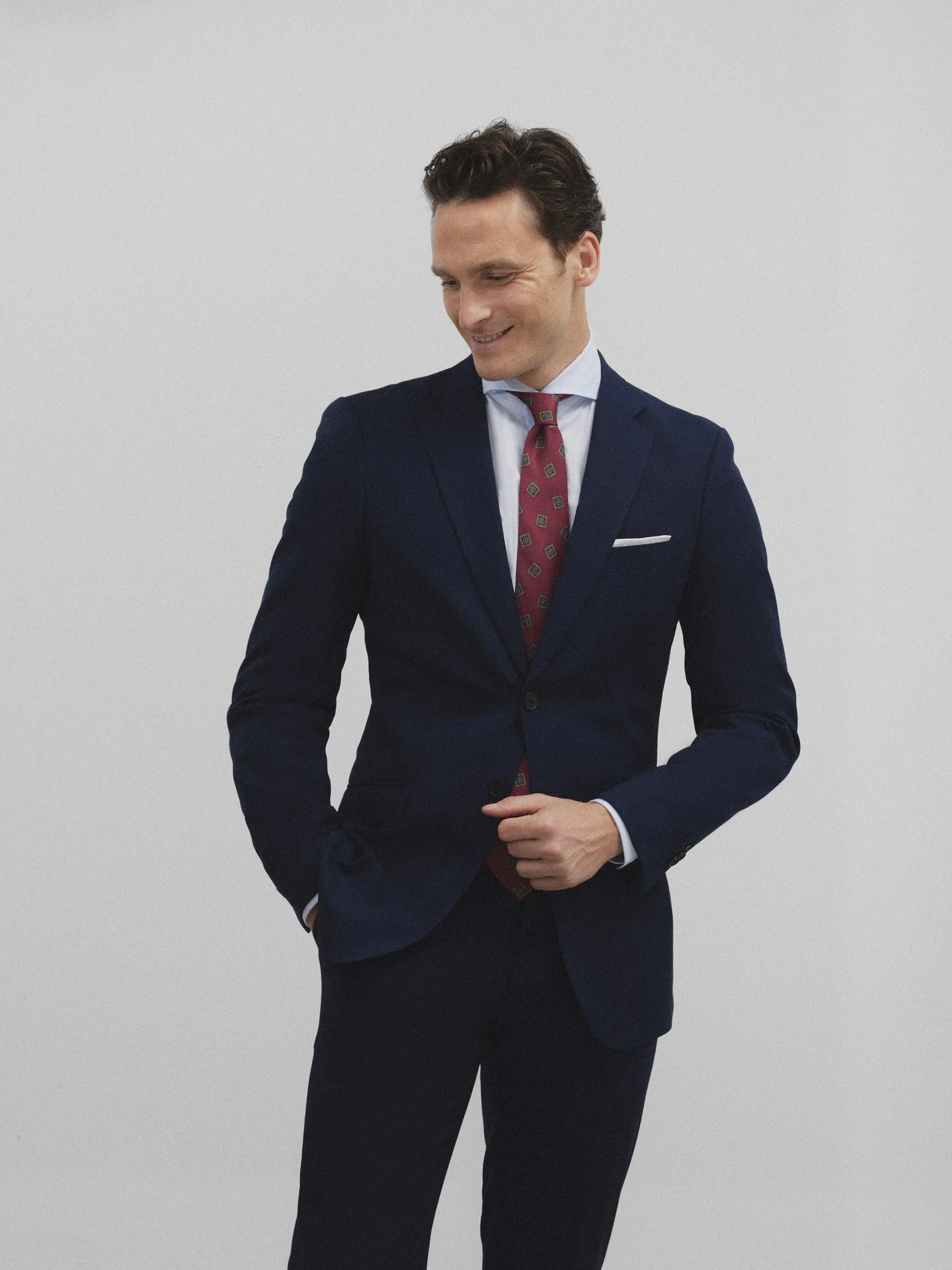 Americana traje essential azul medio