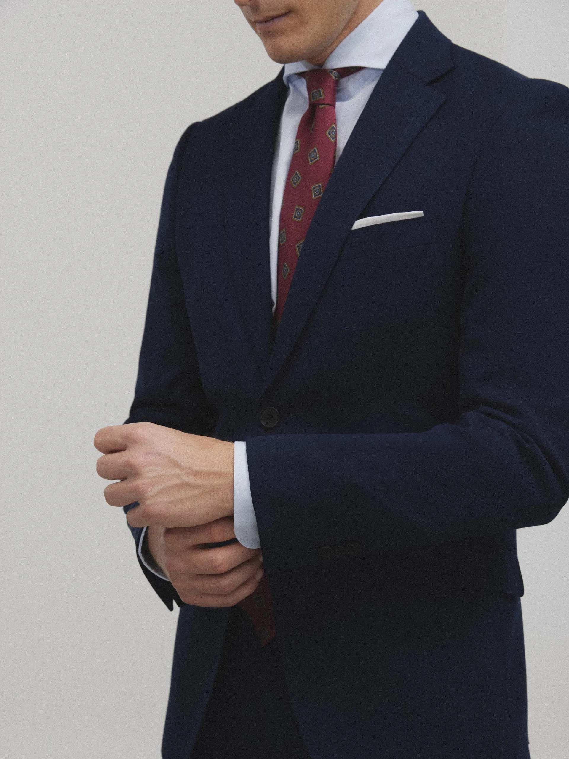 Americana traje essential azul medio