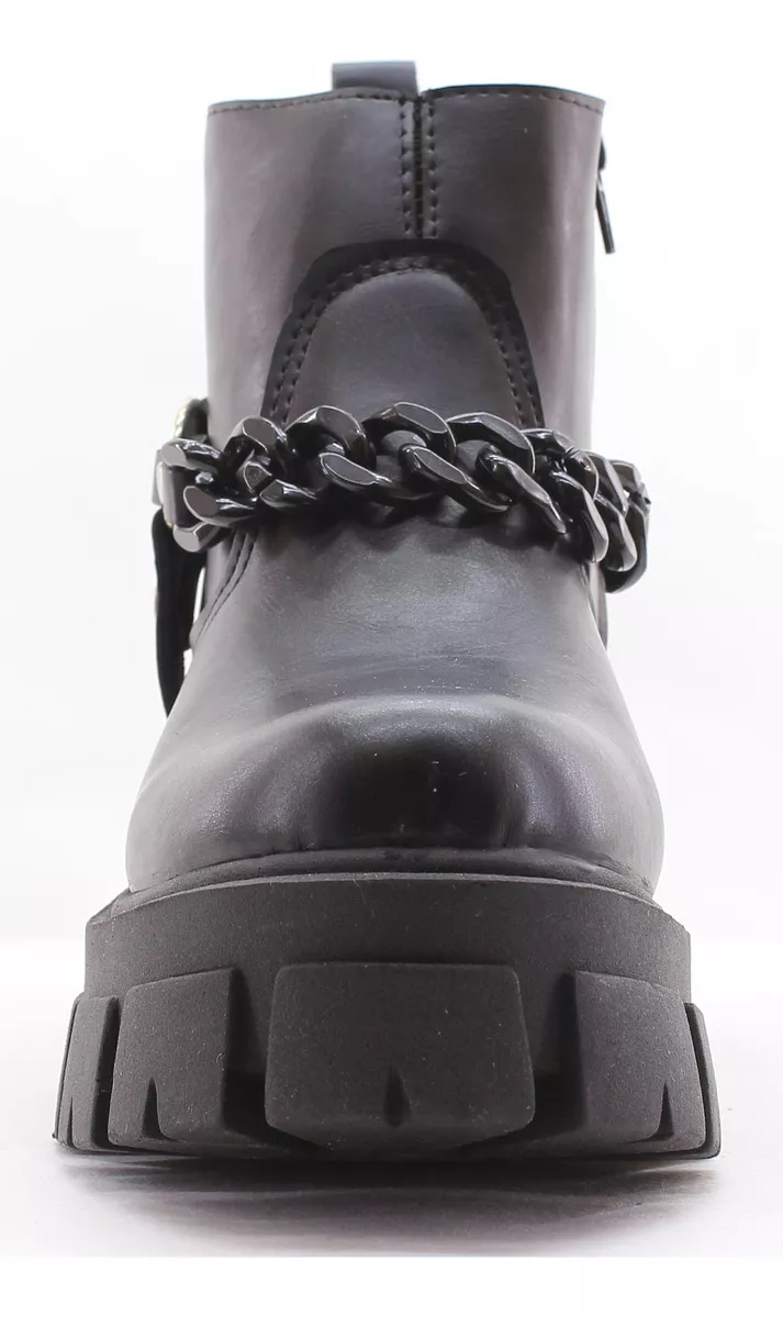 Botas Botinetas Plataforma Cadenas Dama Mujer 7020 Carg