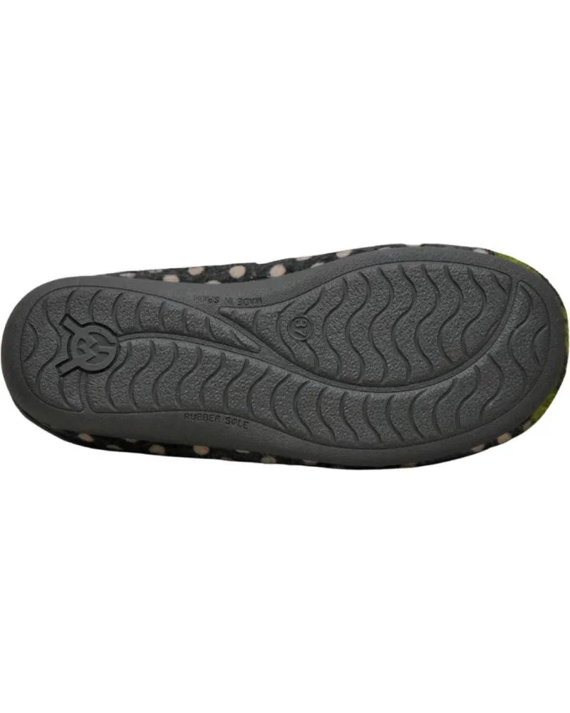CALZADO DE CASA DE MUJER GEMA COMFORT GEMA CONFORT  ZAPATILLA PARA EL HOGAR TALLAS GRANDES PL GRIS