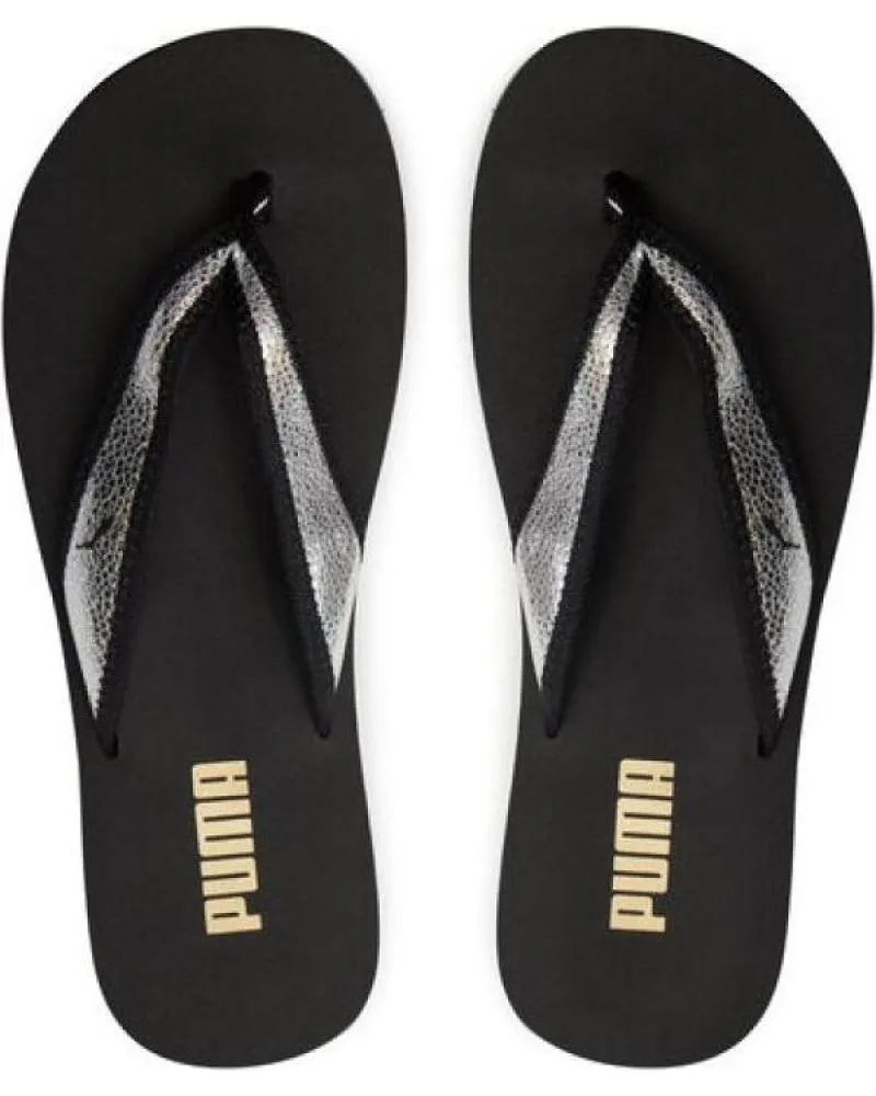 Chanclas PUMA  de Mujer CHANCLAS SANDY FLIP METALLICA 39542602  NEGRO