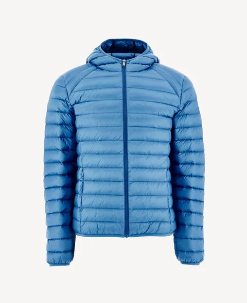 CHAQUETA CON CAPUCHA JOTT DE PLUMAS PATO HOMBRE NICO  BASIC PF23MDOW01 729  DENIM AZUL  JUSTOVERTHETOP AZUL CLARO
