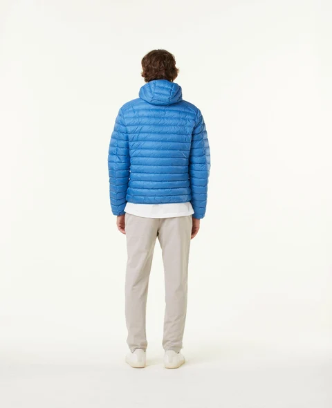 CHAQUETA CON CAPUCHA JOTT DE PLUMAS PATO HOMBRE NICO  BASIC PF23MDOW01 729  DENIM AZUL  JUSTOVERTHETOP AZUL CLARO