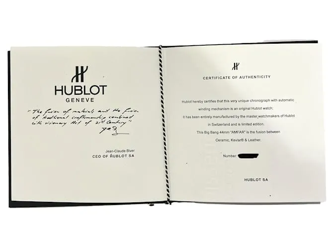 Hublot Big Bang AmFar 301.CI.1170.gr.FMA11 Reloj de hombre en cerámica./Titanio 