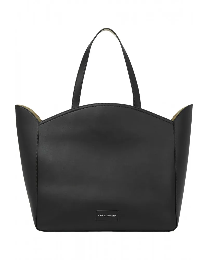 KARL LAGERFELD  BOLSO TOTE GRANDE CON LOGO PERFORADO K/ CIRCLE
