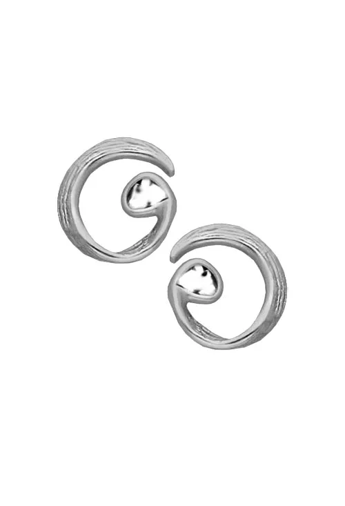 Pendientes plata diseño Jorge Revilla colección Diamantes