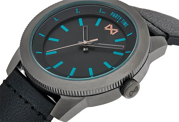 RELOJ MARK MADDOX COLECCIóN MISSION ACERO Y PIEL DOBLE CORONA 145_HC010257