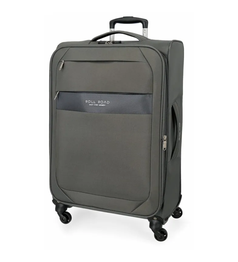 ROLL ROAD MALETA MEDIANA ROLL ROAD ROYCE 66CM GRIS 43X66X26CM