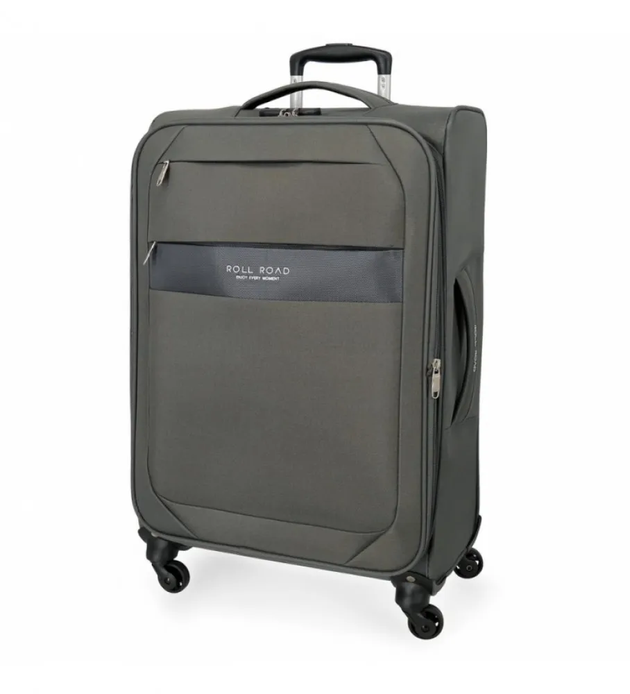 ROLL ROAD MALETA MEDIANA ROLL ROAD ROYCE 66CM GRIS 43X66X26CM