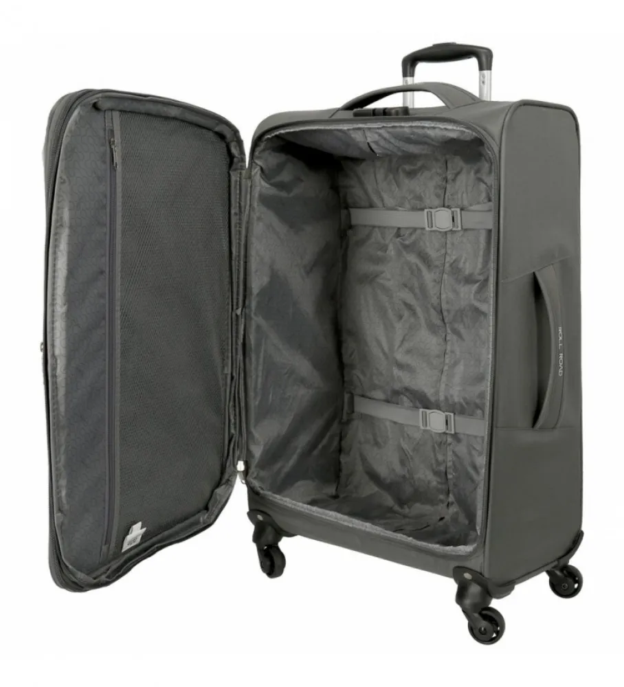 ROLL ROAD MALETA MEDIANA ROLL ROAD ROYCE 66CM GRIS 43X66X26CM