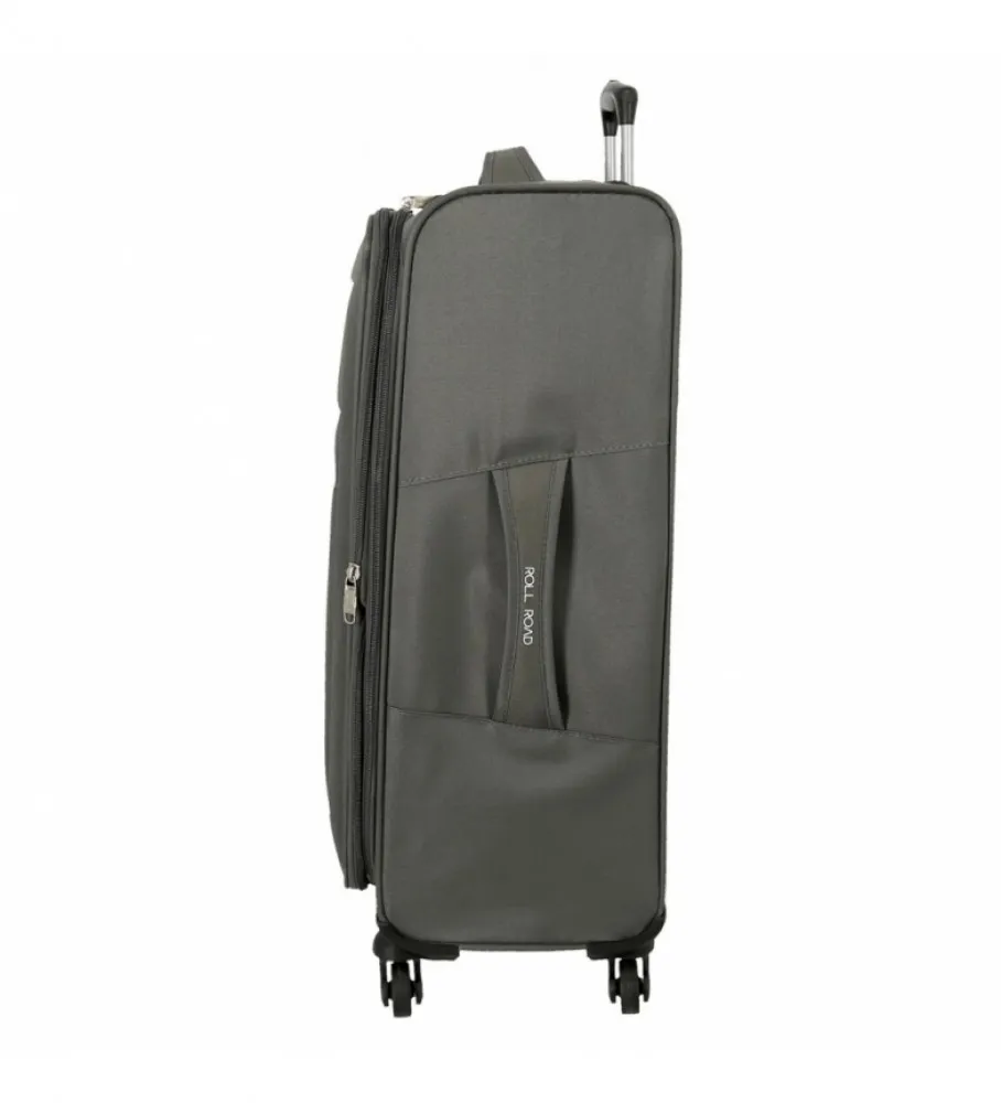 ROLL ROAD MALETA MEDIANA ROLL ROAD ROYCE 66CM GRIS 43X66X26CM