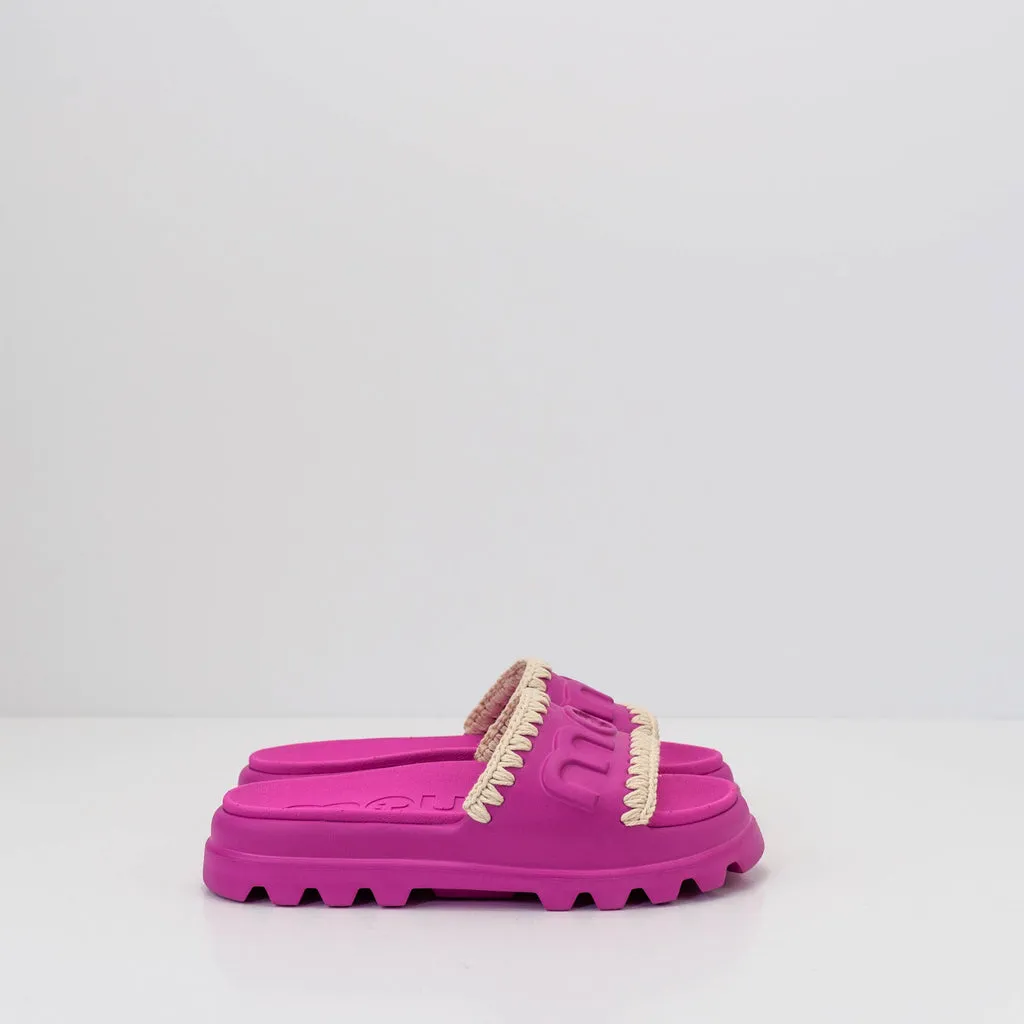 SANDALIA  MOU  EVA ONE PIECE SLIDE FUXIA MIX MU.SW661000N