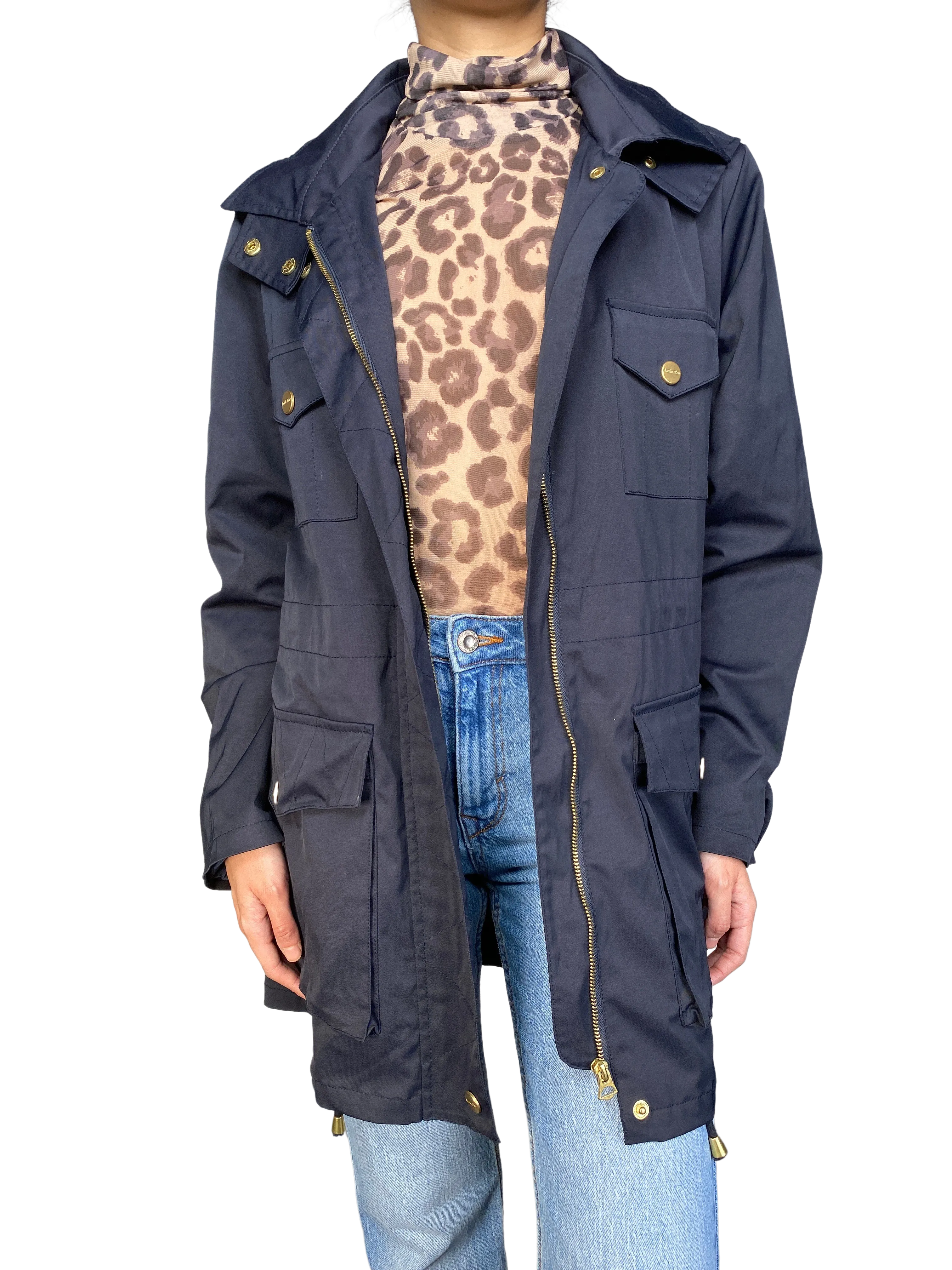 SAVILLE ROW Trench Azul Marino