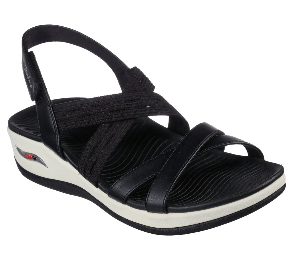 Skechers Sandalias mujer Skechers Arch Fit Sunshine 163387 negro