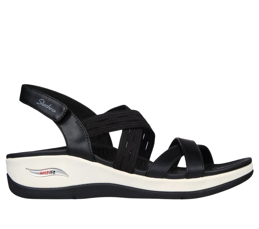 Skechers Sandalias mujer Skechers Arch Fit Sunshine 163387 negro
