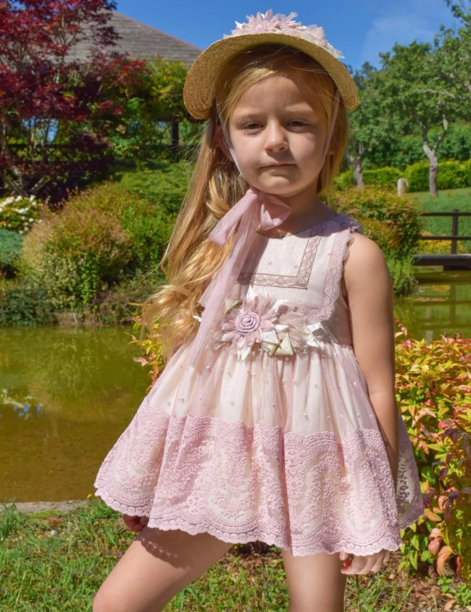 THREEPIECE GIRL'S SET ROSE COLLECTION BY LOLITTOS