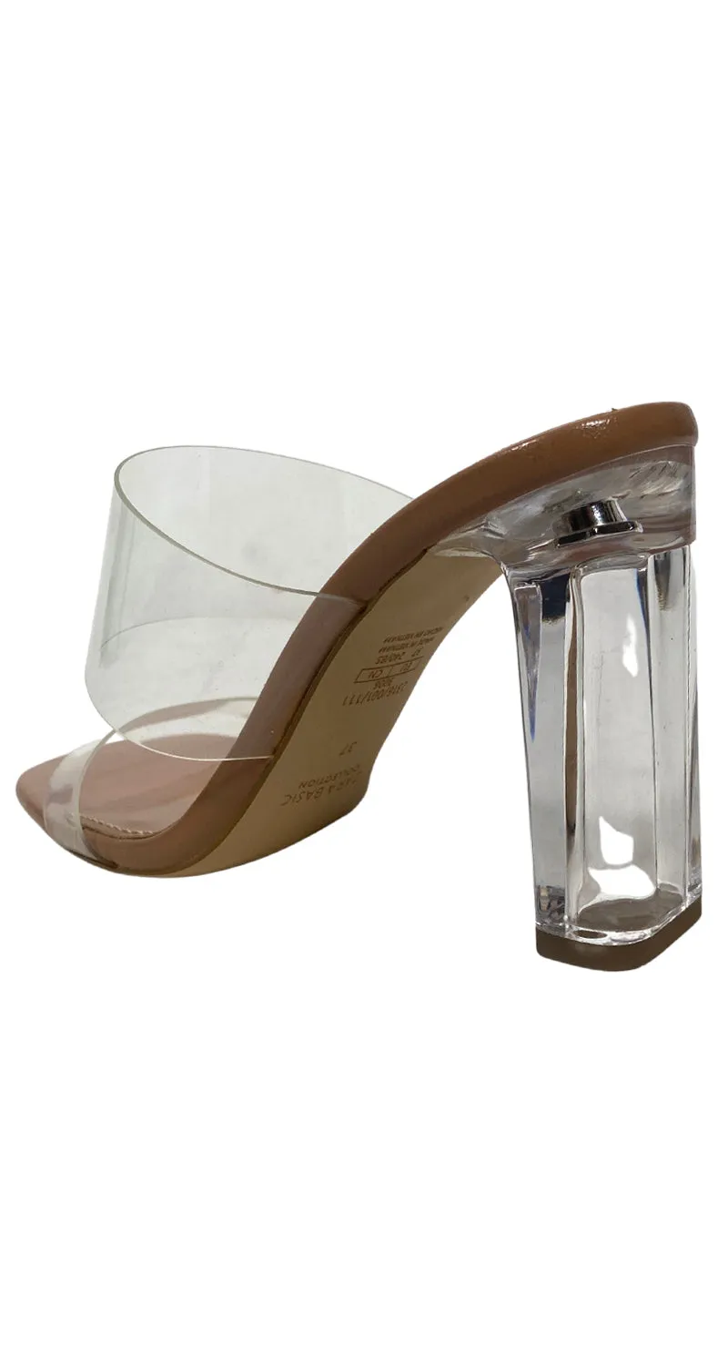 ZARA Sandalias Transparentes